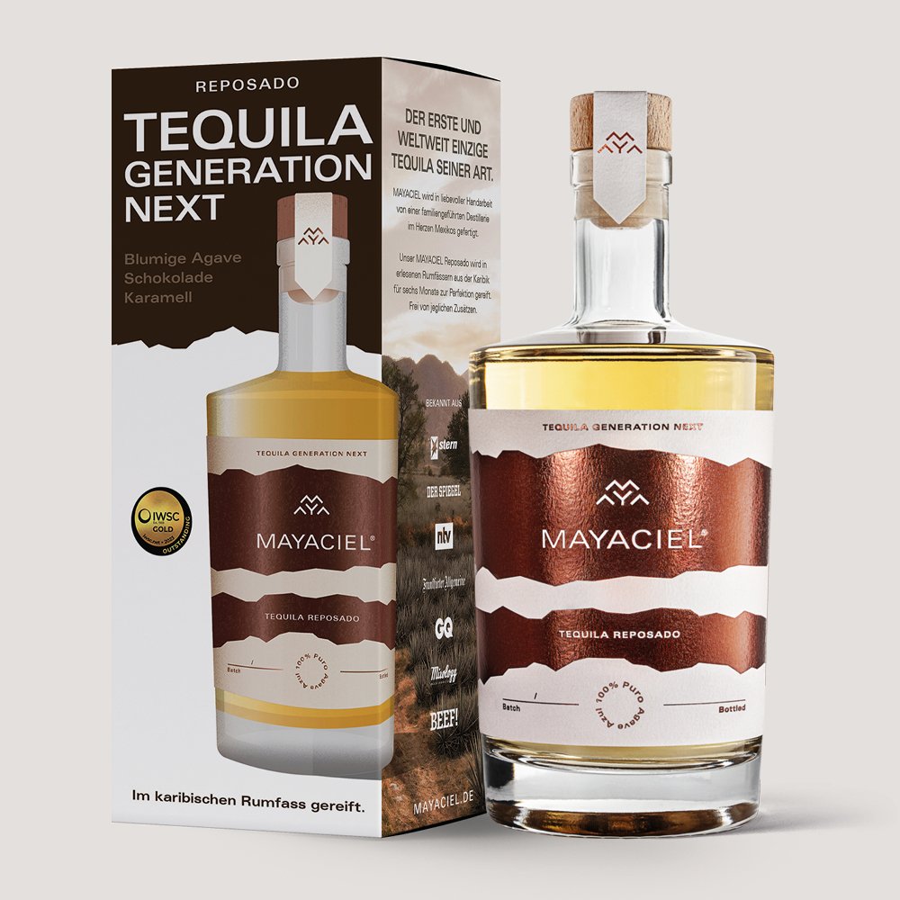 MAYACIEL Tequila Reposado mit Geschenkverpackung