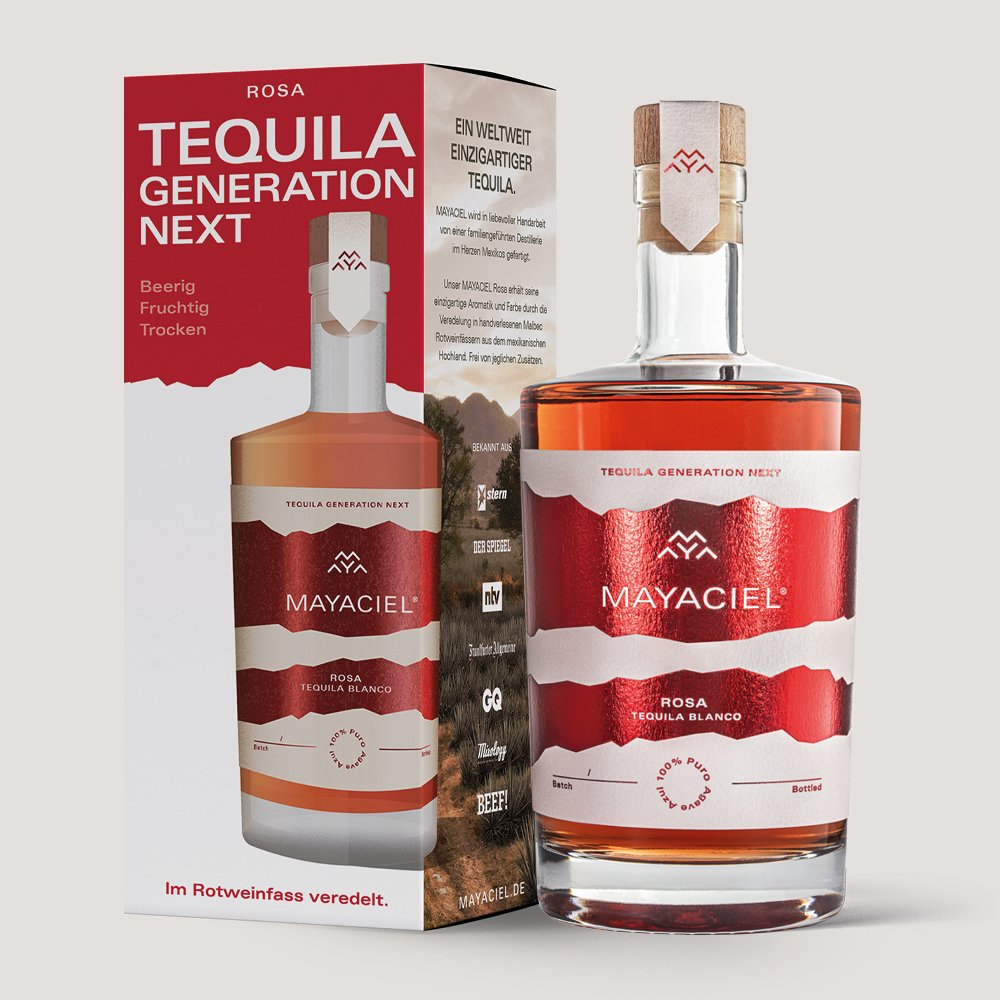 MAYACIEL Tequila Rosa mit Geschenkverpackung